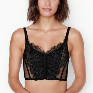 Victoria's Secret Unlined Lace-Up Corset Top